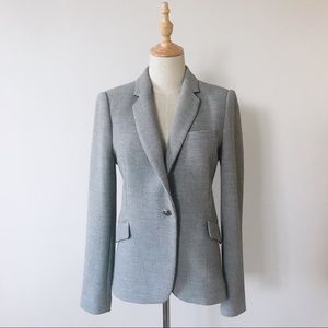 Zara Waffle Knit Blazer in grey